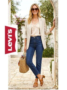 LEVI'S - Vintage 512 Women's slim taper dark wash jeans